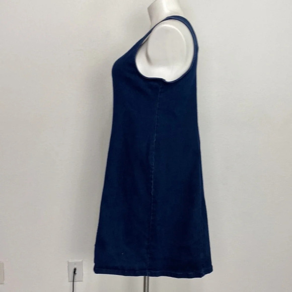 New Look Dark Wash Stretch Denim Button Front Mini Dress Plus Size 3X - Picture 6 of 7